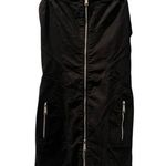 Diesel Strapless Black Dress Women's Size Medium Cotton Blend Zippers Open Back Photo 0