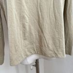 Lafayette 148  NY Cotton Jersey Modern Long Sleeve Tee Shirt Tan Medium FAB #J807 Photo 5