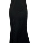 Metisu Black One Shoulder Split Fishtail Mermaid Maxi Dress Size‎ XS Photo 0