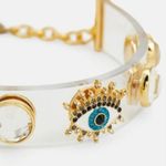 Kurt Geiger  LONDON CLEAR JELLY EVIL EYE BRACELET NWT Photo 2