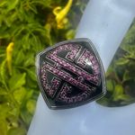 Sima K Sterling Silver & Black Enamel Ring with Pink Pavé Stones Via Photo 2