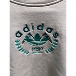 Adidas Originals Trefoil 1949 Crewneck Sweatshirt Beige Tan Women XS Small Logo Photo 5