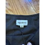 superdown One Shoulder Black Mini Dress LBD Sheer Panel Medium NEW Going Out Photo 2