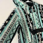 Crazy Train 90s Streetwear Fiesta Deep Pile Fleece Hoodie Women’s Size Medium Photo 2