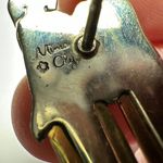 Two Sisters Mima & Oly with Hearts Brooch Pin Tri tone Metal Photo 9