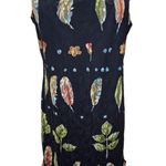 FRANCESCA CARETTI leaf print lace dress SZ Photo 0