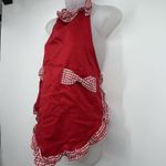Vintage Style Red Gingham Detail Apron Retro Rockabilly Pinup Country Cottage Photo 2