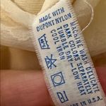 Vanity Fair Vintage  cream dress slip with floral lace‎ trim size Large Photo 5