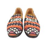 Cobra Society Najet Tapestry Loafers 6 Kilim Wool Embroidered Slip On Flats Shoe Orange Photo 2