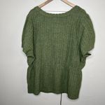 Torrid Green Knit Button-Front Square Neck Short Sleeve Sweater Top 5X Photo 7