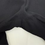 Citron Santa Monica Silk High Rise Wide Leg Dolphin Split Hem Crop Pants Black Size M Photo 4