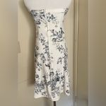 Teeze Me  white and blue strapless casual dress Photo 2