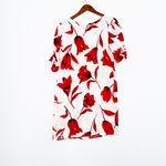 NWT Allegra Masetti tulip print linen dress Cotton Linen Floral Red Photo 5