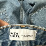 ZARA  Super Wide Leg Boxer Jeans Size 8 Photo 3