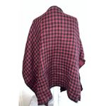 Women’s Fleece Red Reversible Pocho Shrug OS Size undefined Photo 6