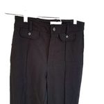 Everlane  Black Cotton Ponte Knit Pant Flare Womens Size 4 Stretch Pockets NWT Photo 1