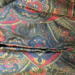 London Fog Vintage 90s Multicolor Paisley Rayon Midi Skirt 14 Photo 6