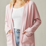 American Giant Women's French Terry Cardigan Size M Made In USA Pink Size M Photo 0