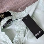 Nasty Gal Nwt ‎ frill i Found you mini dress high neck mint green women’s size 6 Photo 3