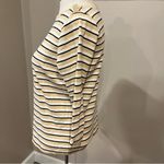 st. john's bay St. John’s Bay Neutral Color Striped 3/4 Length 100% Cotton Top Women’s Medium Photo 1