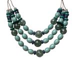 Coldwater Creek  Turquoise Beaded Multistrand Necklace Photo 2