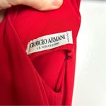 Giorgio Armani Le Collezioni Sleevess Red Dress Vintage Photo 7