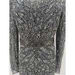 Mac Duggal  5521 Platinum Embellished Illusion Sheath Dress Size 8 NWT Photo 5