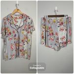 Johnny Was  two piece short and button up pajama set geometric floral size XXL Photo 1
