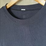 Lululemon charcoal black drapey ruched side wrap dress Photo 4