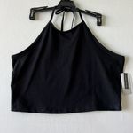 BP NWT  halter Crop Top Tie Back Black 1X Boho Photo 3
