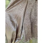 She & Sky  Smocked Crop Top Puff Sleeve Cheetah Print Metallic Date Night Summer Photo 3