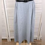 AVON FASHIONS Vintage Union Made Midi Belted Sleeveless Dress Gray/White Photo 2