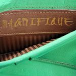 Magnifique Wallet Leather Trifold Wallet Butterfly Floral Hand Painted Wallet Green Photo 12