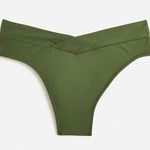 J.Crew New NWT Green Cross-Front Cheeky Bikini Swim Bathing Suit Bottom Size 3X Photo 0