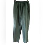 Adrian Delafield Green Floral Embroidered Two Piece Pant Suit Set Size M Photo 2