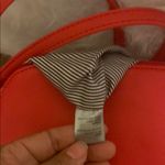 Striped Red and White Crossbody Bag Photo 5