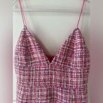 Alice + Olivia  Carli Tweed Mini Dress Candy White NWT Size 14 Photo 2