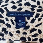Westbound Animal Print Jacket Women’s Zip Up Jacket Size Petite Large  Petites Photo 2
