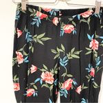 Torrid Plus Size 1X Black Floral Pull on Full Length Leggings Photo 1