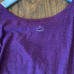 Beyond Yoga Beyond the Bump  purple faux wrap maternity top large Photo 7