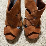 Jessica Simpson Dark Orange Suede  Harlow Heels Photo 1