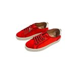 Aquazzura Red Carnation Satin tennis shoes LA Sneakers $877 New Size 35.5 5.5 Photo 2