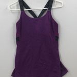 Lululemon no limits Purple Scoop Neck Racerback Pullover Athletic Tank Top sz 2 Photo 0