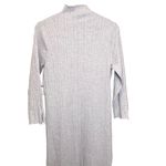 NWT Anthropologie Gray Knit Mock Neck Long Sleeve Ribbed Maxi Dress Size 1X Tan Photo 7