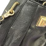 Jessica Simpson  Black Pebbled Leather Handbag Crossbody Purse 10 x 9 inches Photo 11