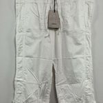 Womans Bitten Sara Jessica Parker Pullon Cargo Shorts 12 White Elastic Waist NWT Photo 0