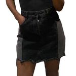 Cotton On  black two-tone Jean skirt Photo 0