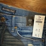 Abercrombie & Fitch Nwt  Blue Denim Women's Low Rise Shorts Photo 1