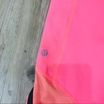 Lululemon Pace Crop Orange Coral Black Leggings sz 6 Photo 6