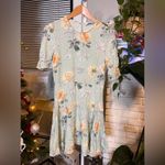 & Other Stories & other stories cream green floral dress Photo 3